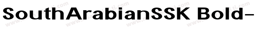 SouthArabianSSK Bold字体转换